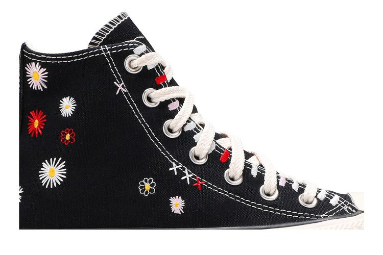 Кроссовки Converse Wmns Chuck Taylor All Star High 'Daisy Embroidery - Black'