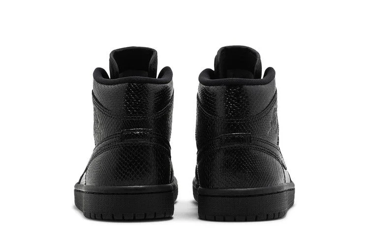 Кроссовки Wmns Air Jordan 1 Mid 'Black Snakeskin'