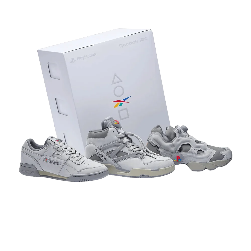 Кроссовки Sony Playstation x Workout Plus x Pump Omni Zone 2 x Reebok InstaPump Fury 94 '30th Anniversary Stacking Box'