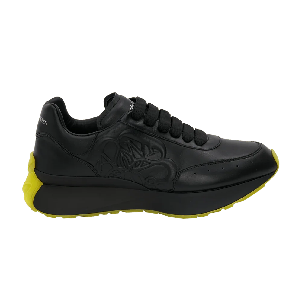 Krossovki-Alexander-McQueen-Sprint-Runner-Black-Yellow