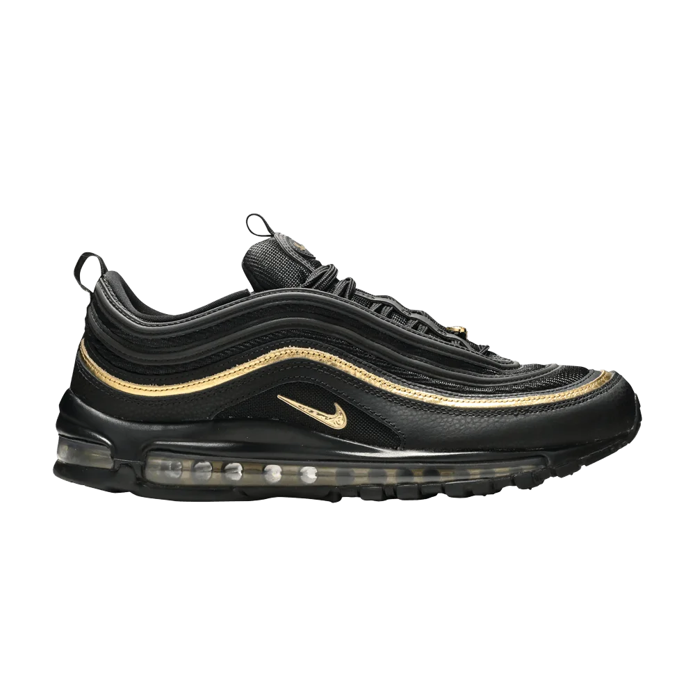 Кроссовки Nike Air Max 97 'Black Metallic Gold'