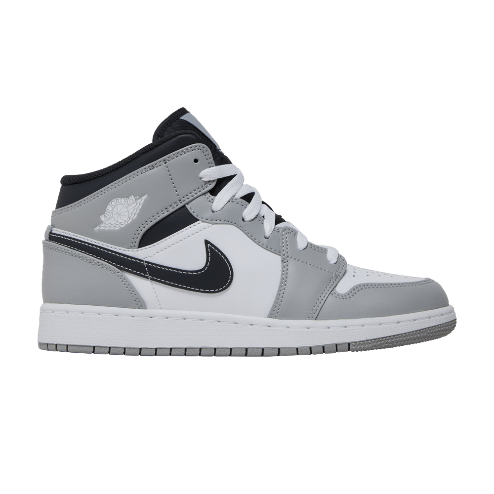 Кроссовки Air Jordan 1 Mid GS 'Light Smoke Grey'