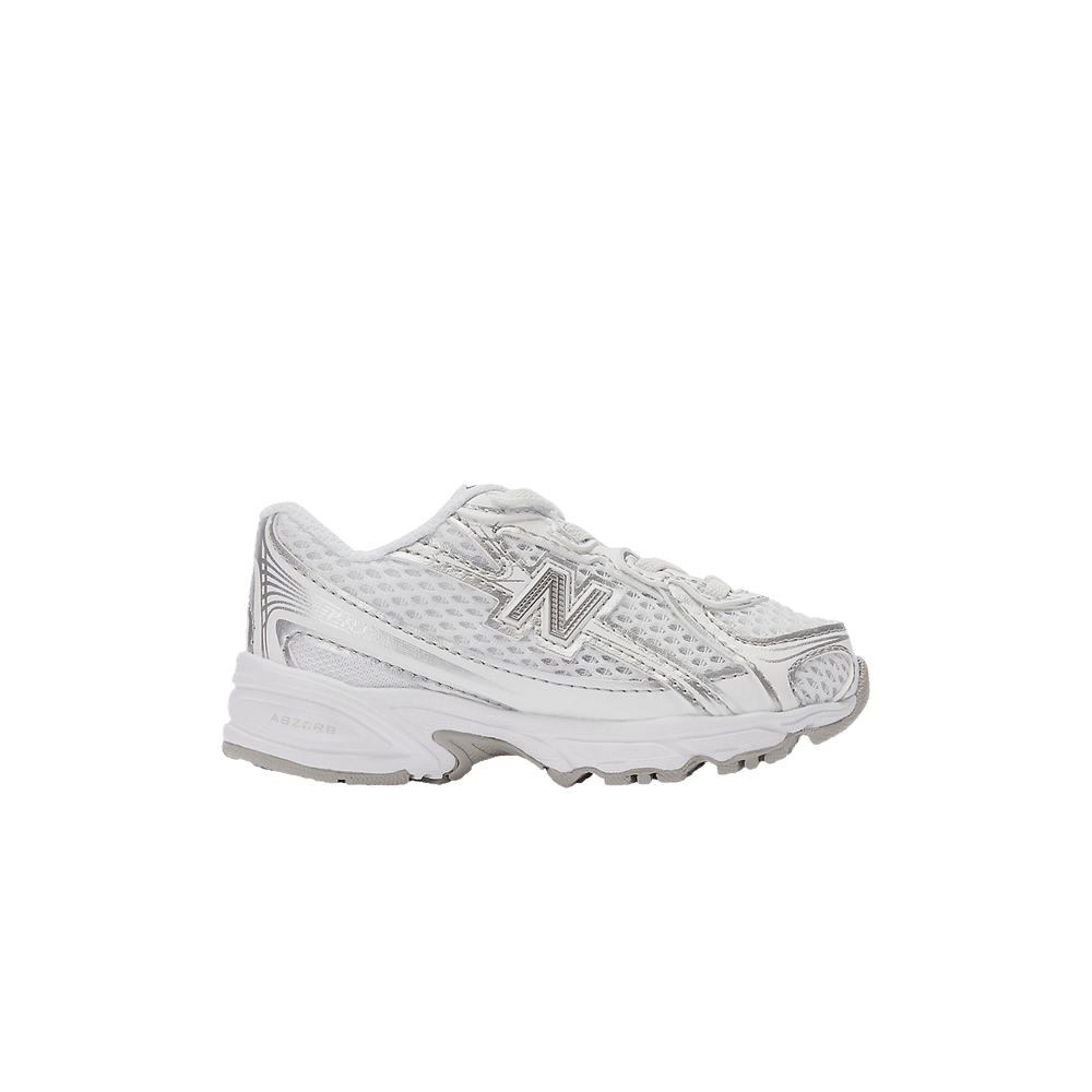 Кроссовки New Balance 740 Bungee Lace Toddler 'White Silver Metallic'