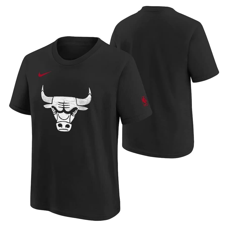 Баскетбольная футболка Nike Chicago Bulls 2024 City Edition Essential Logo Youth NBA T-Shirt