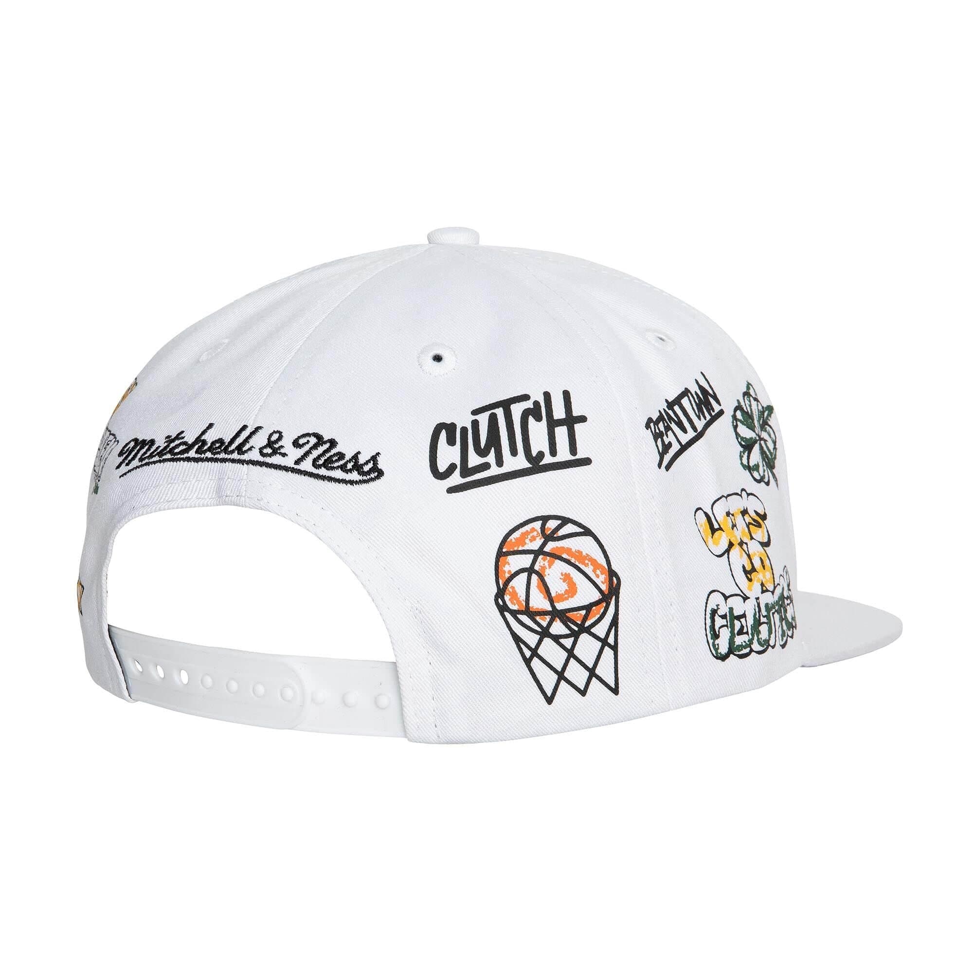Hand-Drawn-Snapback-Boston-Celtics-Hat-1