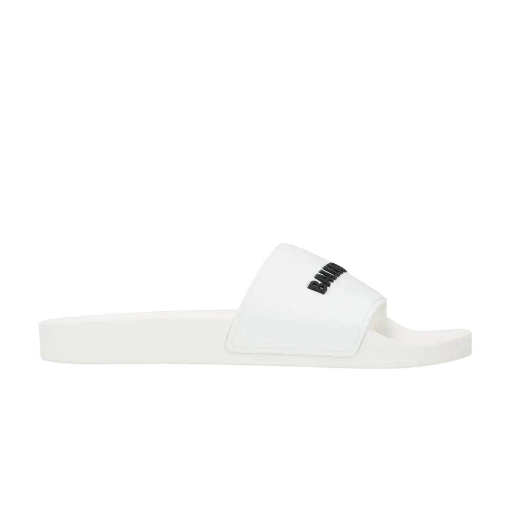 Кроссовки Balenciaga Wmns Pool Slides 'White Black'