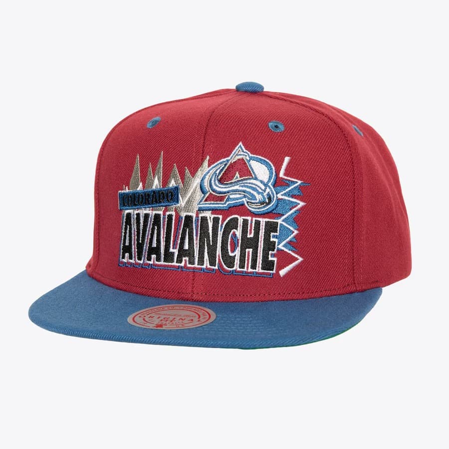 Mitchell-Ness-Burgundy-Colorado-Avalanche-Buzz-Snapback-Hat