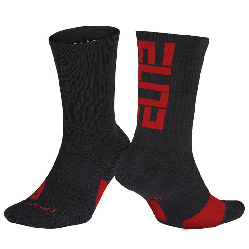 Спортивные носки Ehot Elite Black-Red Quarter Socks