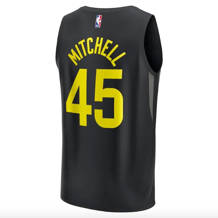 2022-23-Utah-Jazz-45-Donovan-Mitchell-Fast-Break-Statement-Black-Jersey-3