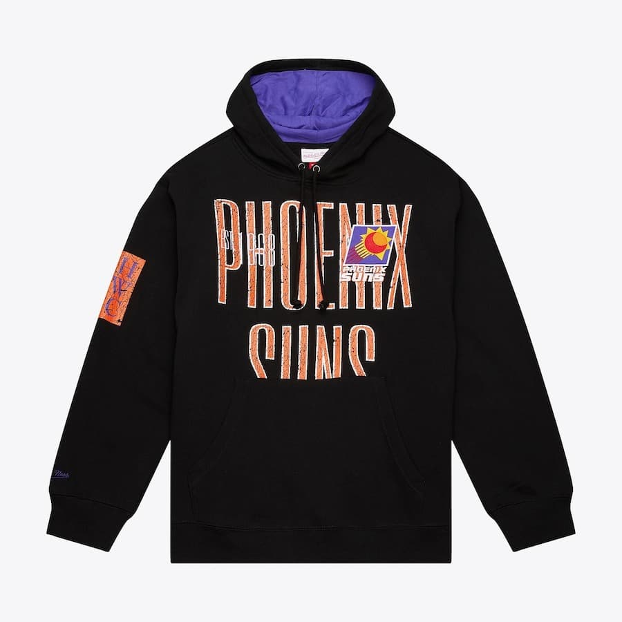 Худи Mitchell & Ness Black Phoenix Suns Team OG Fleece Pullover Hoodie