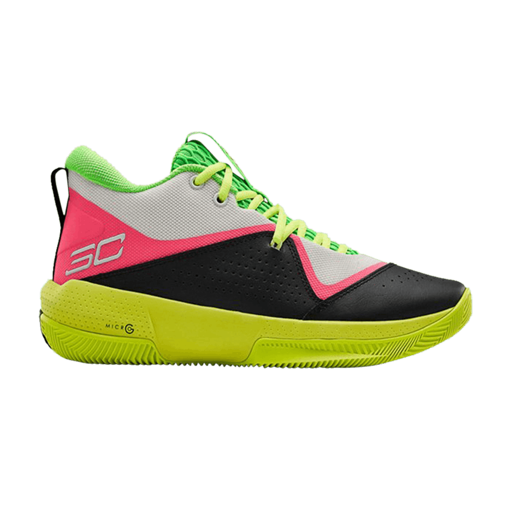 Кроссовки Under Armour SC 3Zero 4 'White High-Vis Yellow'