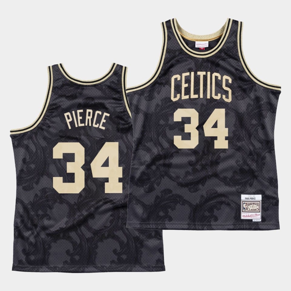 Баскетбольная джерси Boston Celtics #34 Paul Pierce Black Toile Jersey