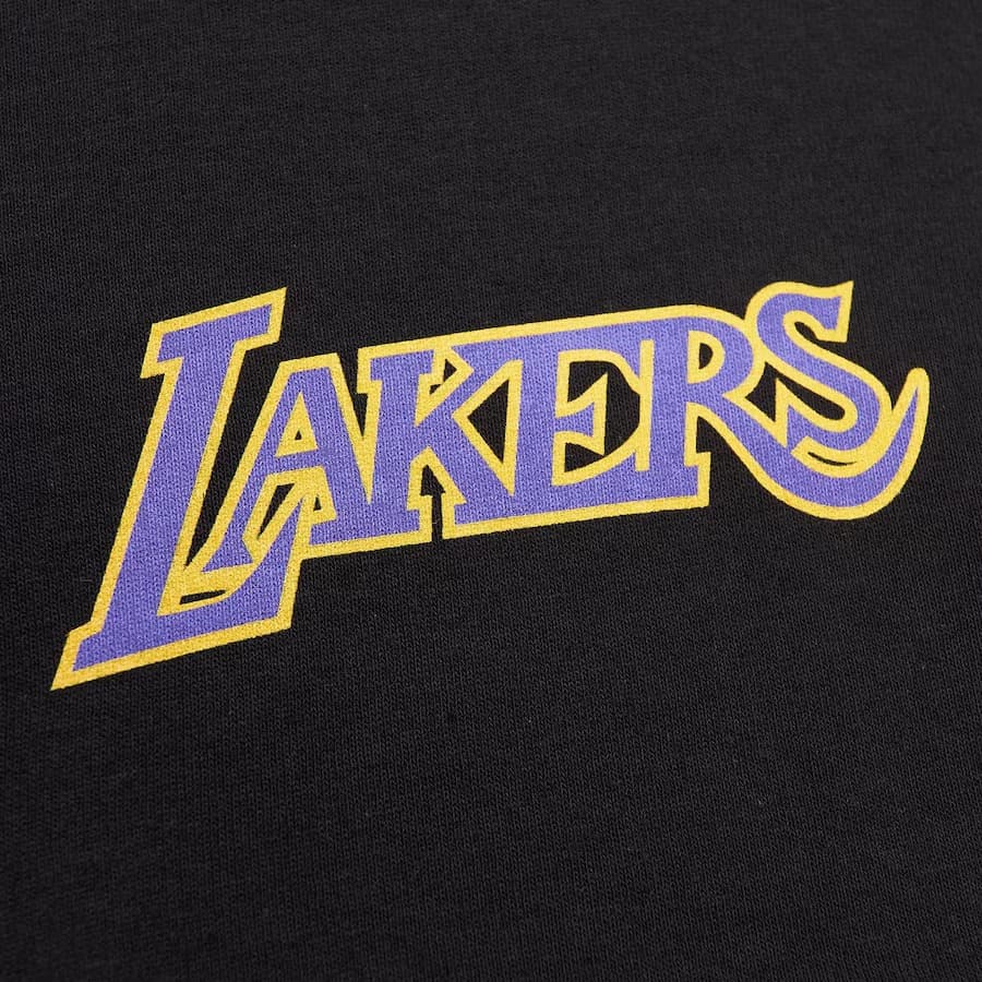 Футболка Mitchell & Ness Black Los Angeles Lakers x Suga Glitch T-Shirt