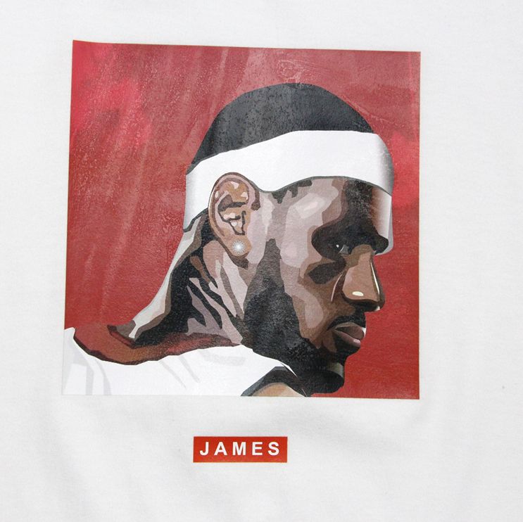 Футболка 2019 NBA James ST FY Basketball Tee White