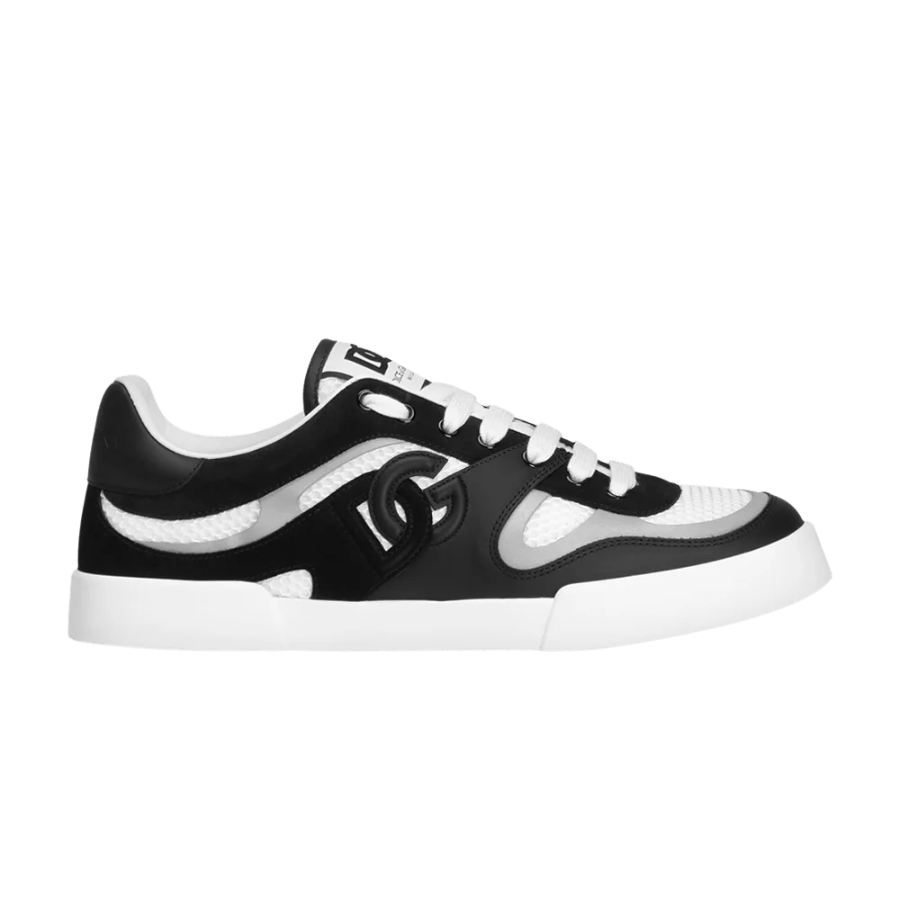 Krossovki-Dolce-Gabbana-Portofino-White-Black-Reflective