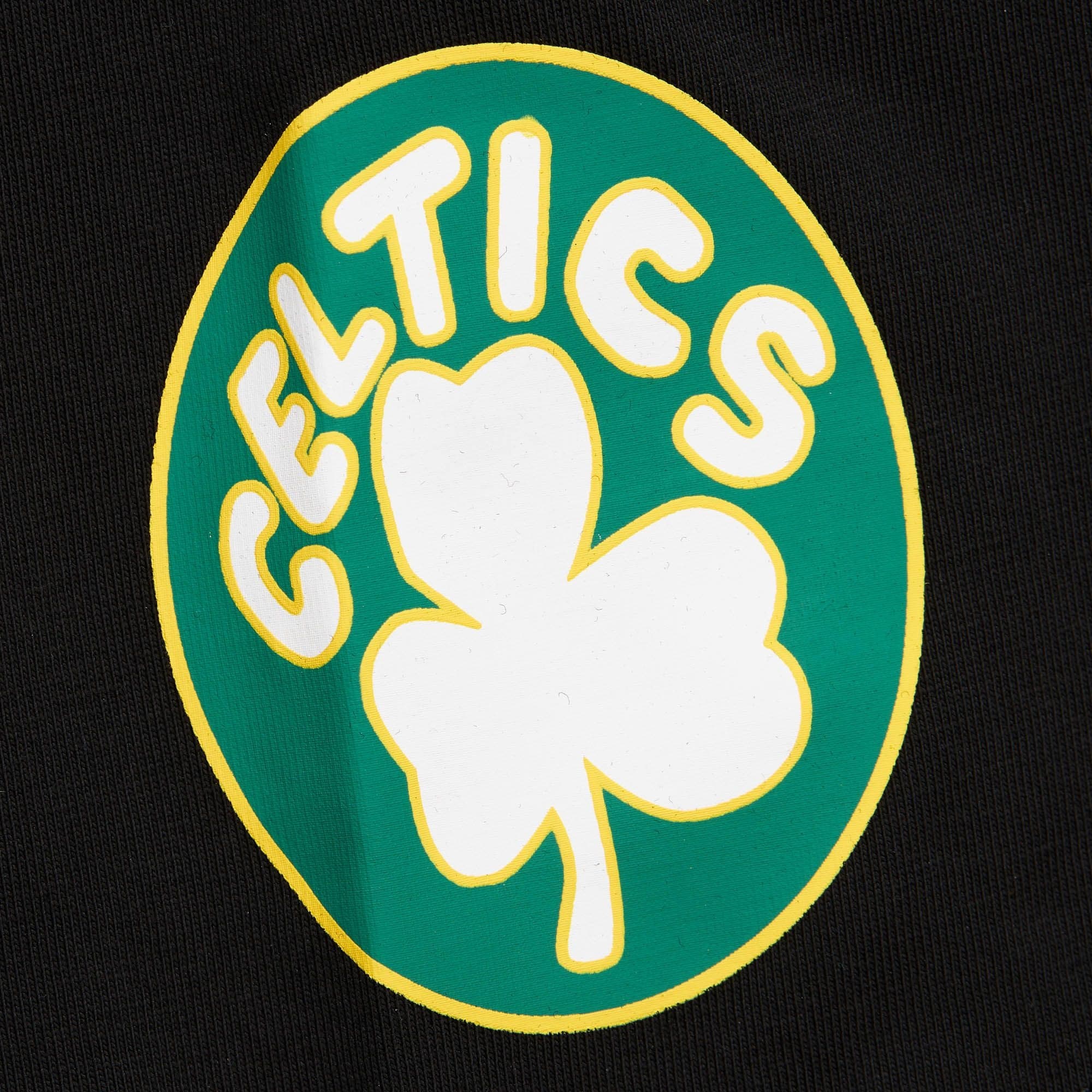 Футболка Mitchell & Ness Jacquard Ringer SS Vintage Logo Boston Celtics T-Shirt