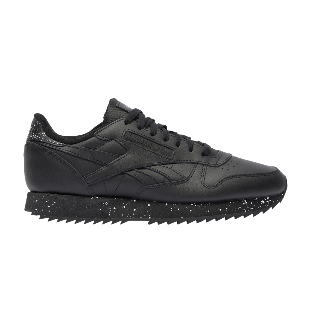 Кроссовки Reebok Classic Leather Ripple 'Black White Speckled'