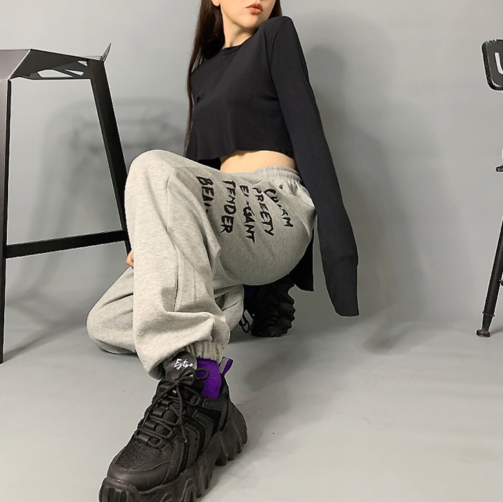Спортивные брюки 2020 Charm Hip-hop Style Sweatpants Grey