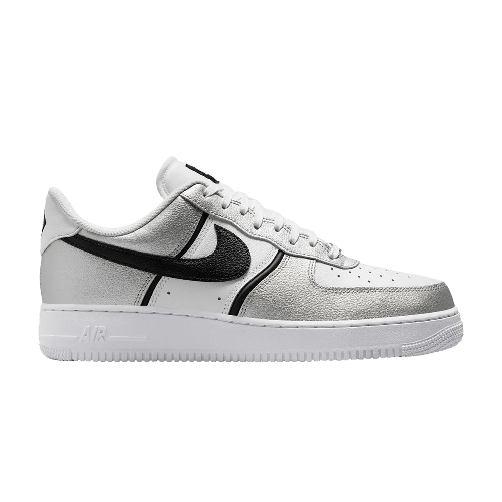 Krossovki-Nike-Air-Force-1-07-Lv8-Metallic-Silver-Black-White