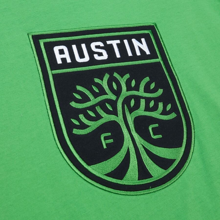 Футболка Mitchell & Ness Green Austin FC Color Blocked T-Shirt