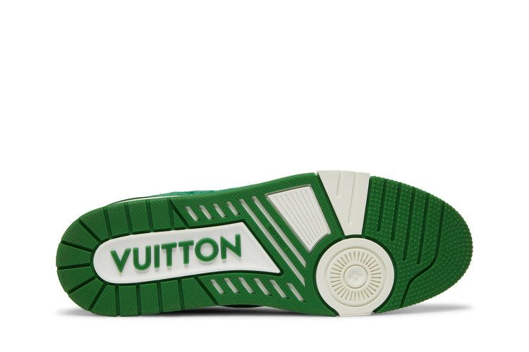 Кроссовки Louis Vuitton Trainer 'Green Monogram Denim'