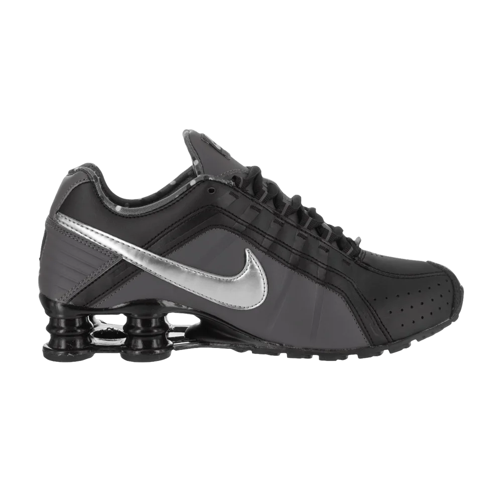 Krossovki-Nike-Wmns-Shox-Junior-Black-Metallic-Silver