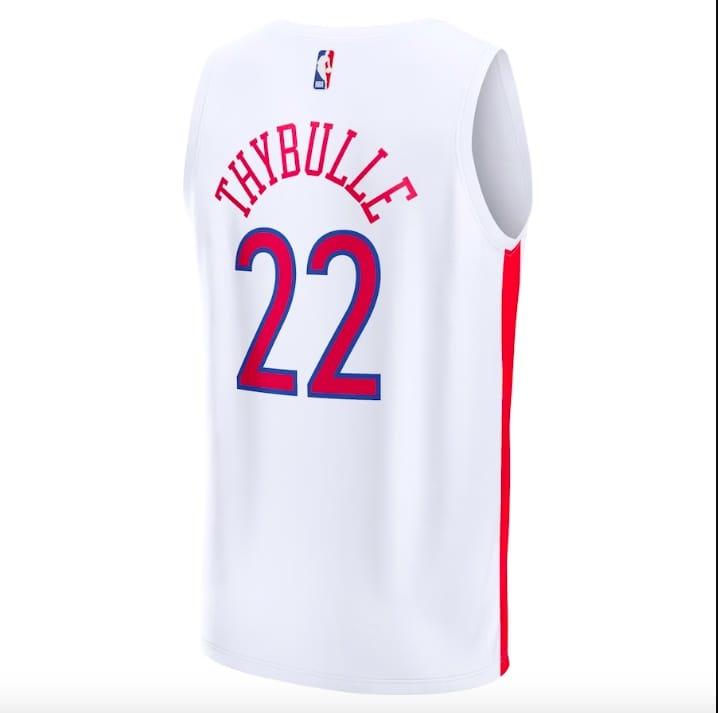 Баскетбольная джерси 2022-23 Philadelphia 76ers #22 Matisse Thybulle Fastbreak City White Jersey