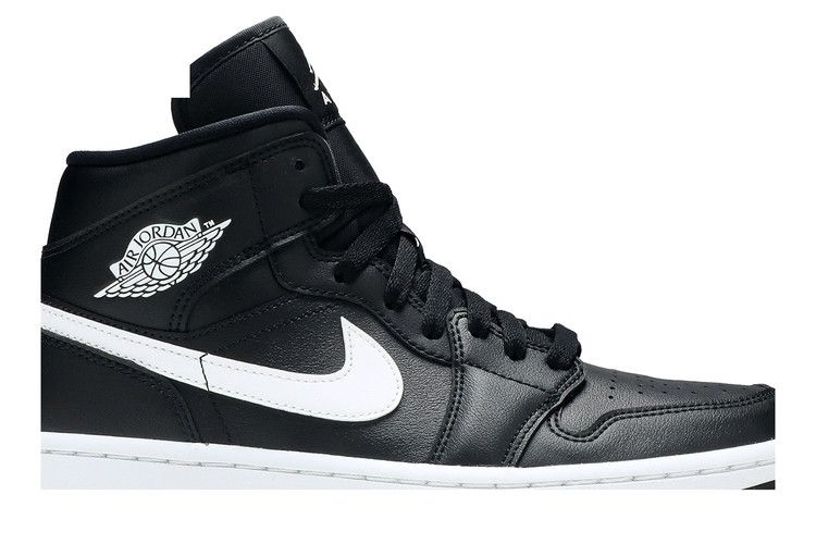 Кроссовки Wmns Air Jordan 1 Mid 'Black White'