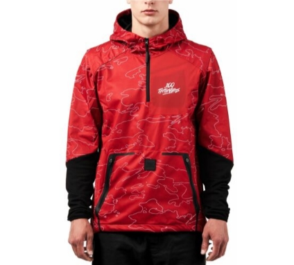 Анорак 100 Thieves Geography Anorak Red/Black