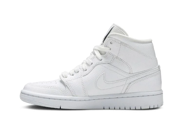 Кроссовки Wmns Air Jordan 1 Mid 'White Snakeskin'