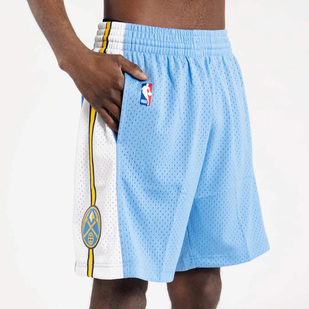 Спортивные шорты Mitchell & Ness Denver Nuggets 2016-17 Hardwood Classics Throwback Swingman NBA Shorts