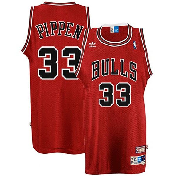 Баскетбольная майка Scottie Pippen Chicago Bulls #33 Red Throwback Swingman