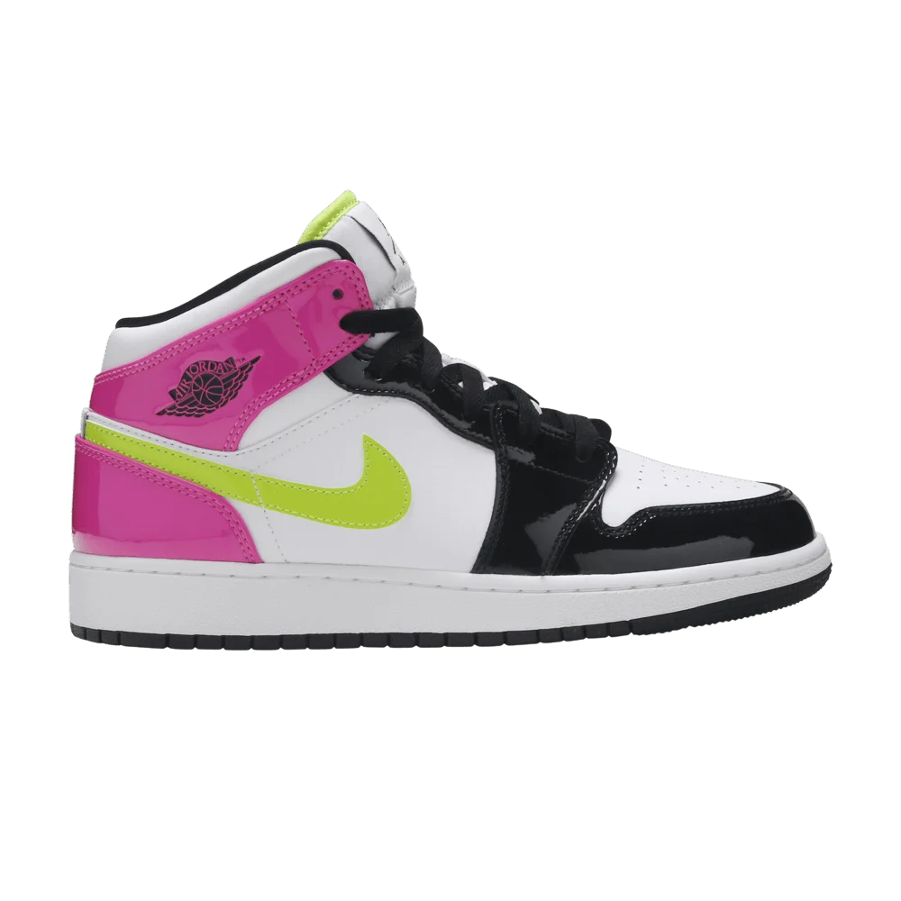 Кроссовки Air Jordan 1 Mid SE GS 'Cyber Active Fuchsia'