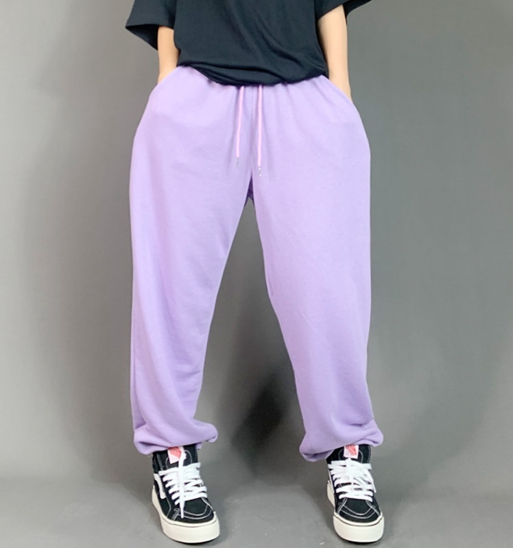 Спортивные брюки 2021 Hip-hop Style Sweatpants Monochromatic Purple