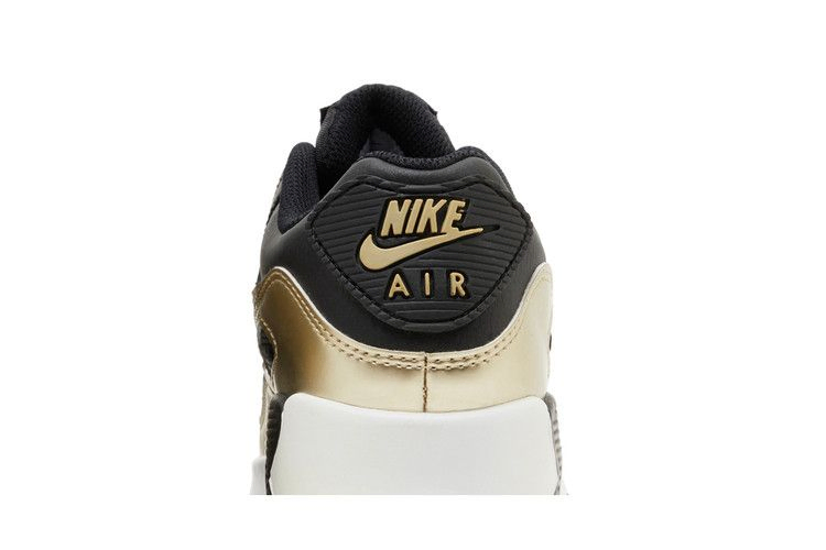 Кроссовки Nike Air Max 90 LTR GS 'Black Metallic Gold Star'