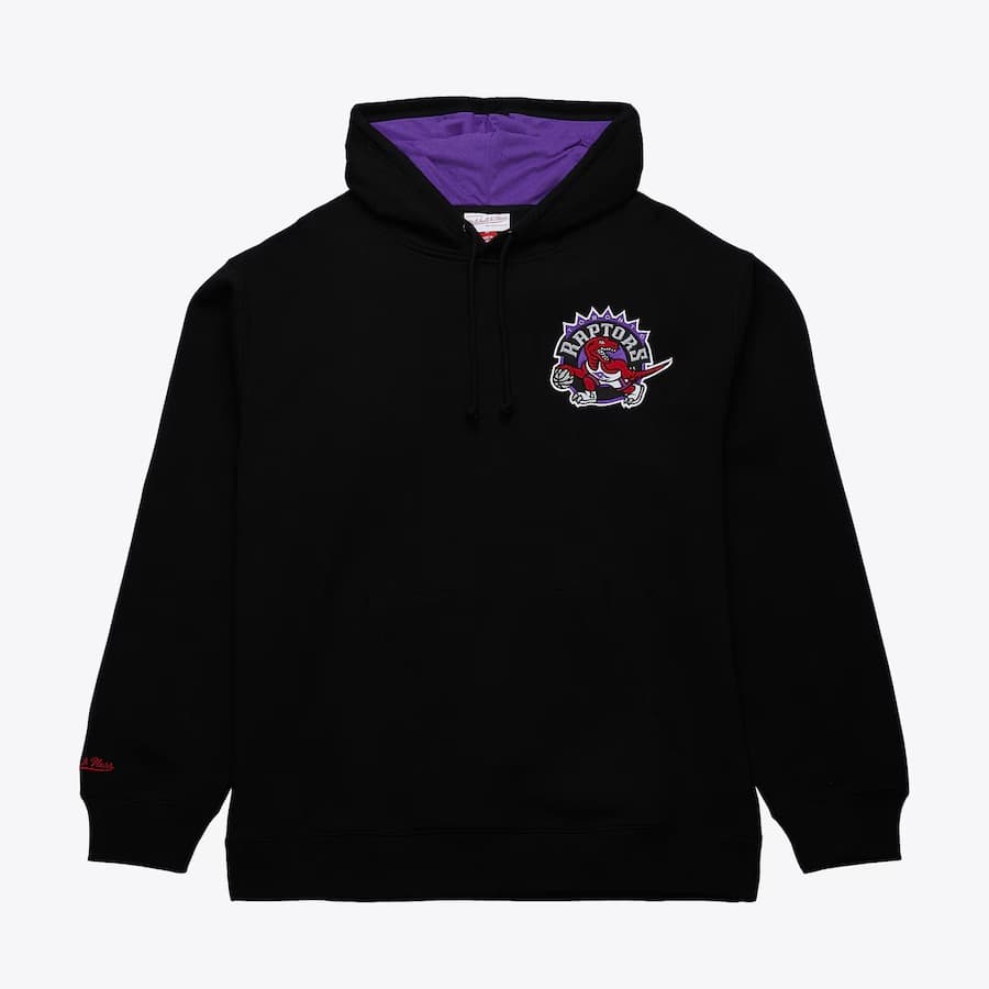 Худи Mitchell & Ness Vince Carter Black Toronto Raptors Name & Number Fleece Pullover Hoodie