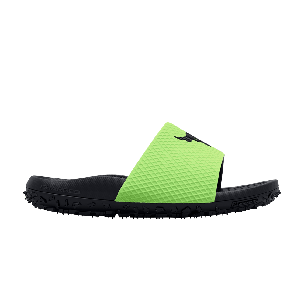 Кроссовки Under Armour Project Rock Slide 'Quirky Lime'