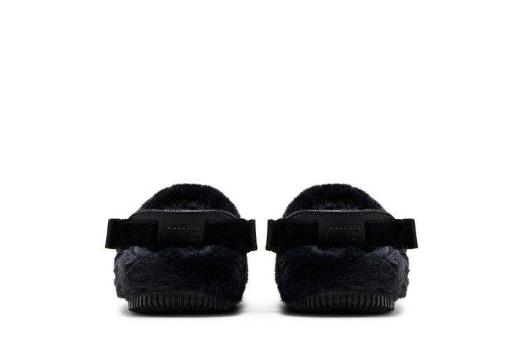 Nike Wmns Calm Mule SE 'Triple Black Fur'