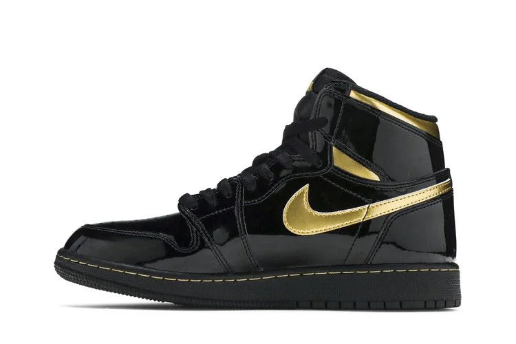 Кроссовки Air Jordan 1 Retro High OG GS 'Black Metallic Gold'