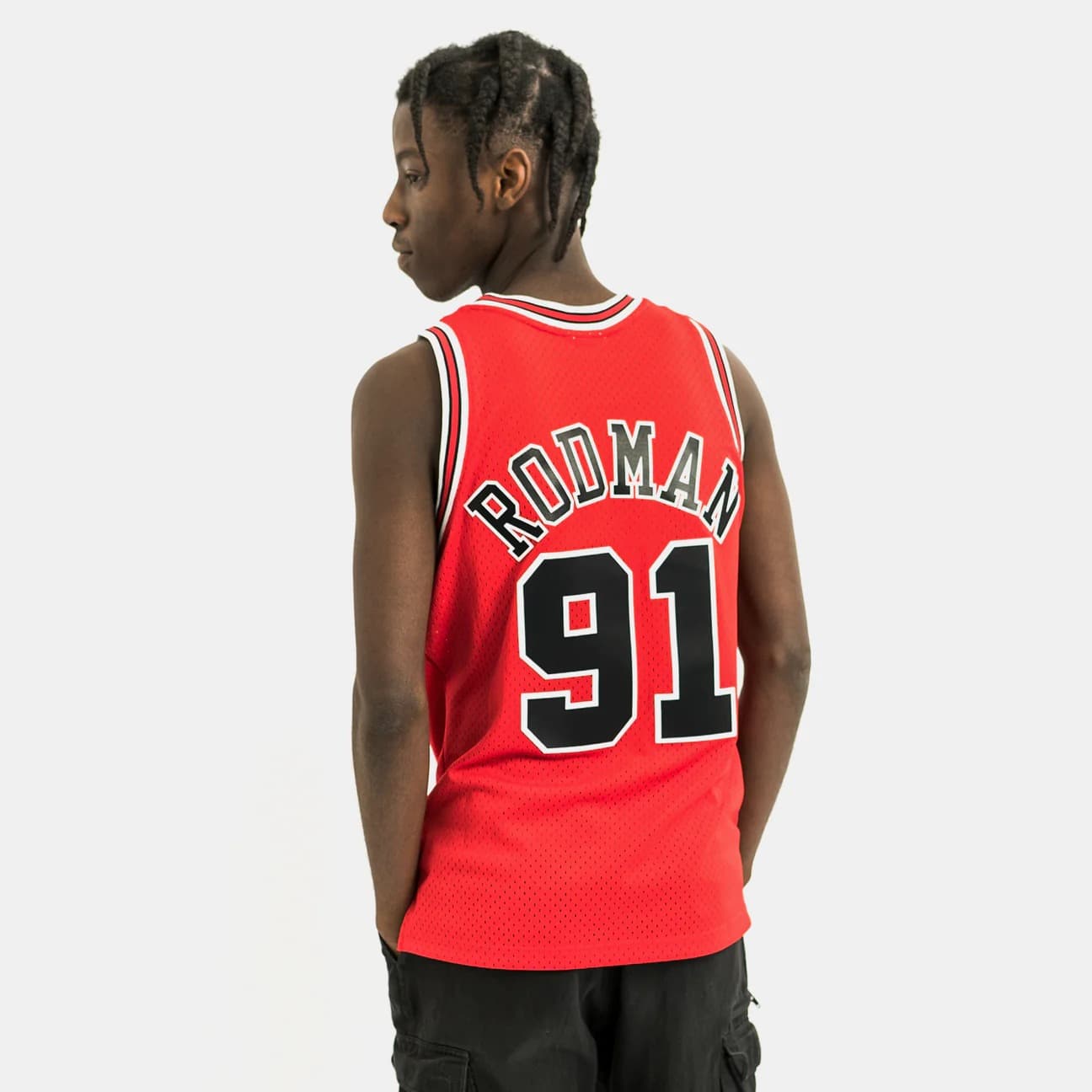 1997-1998-Chicago-Bulls-Dennis-Rodman-91-Swingman-Hardwood-Classic-Red-Jersey-2