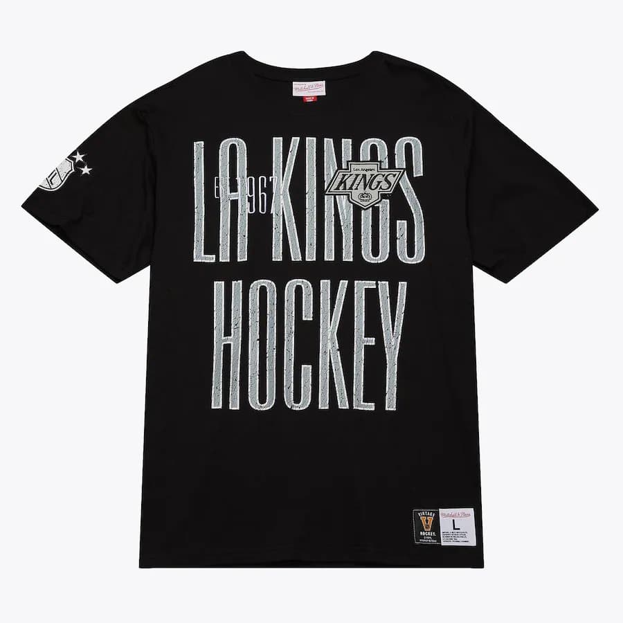 Футболка Mitchell & Ness Black Los Angeles Kings Team OG Premium T-Shirt