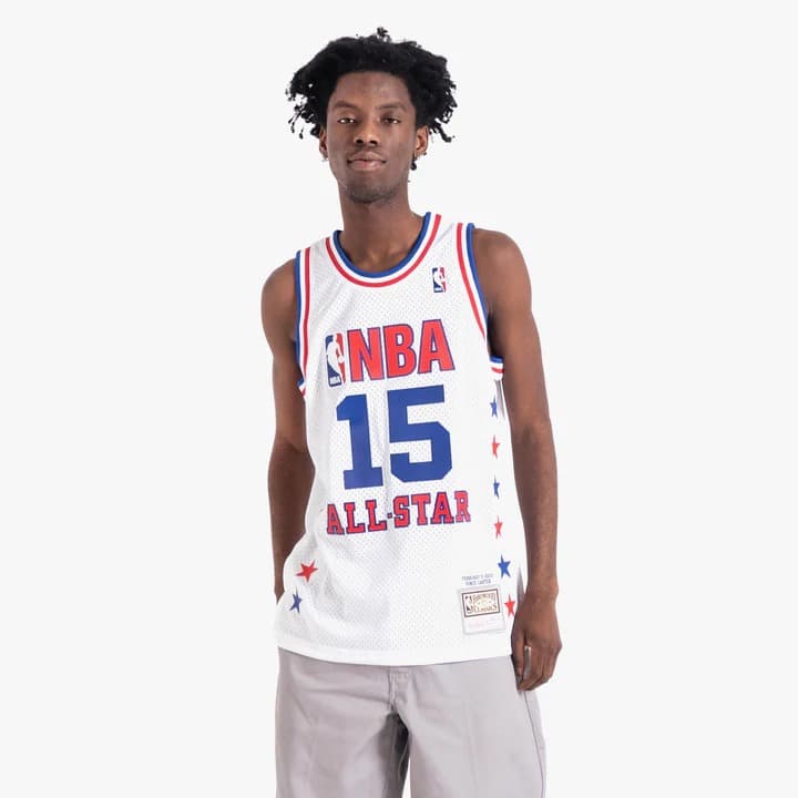 Баскетбольная джерси 2003 All Star Game Vince Carter #15 Swingman Hardwood Classics White Jersey