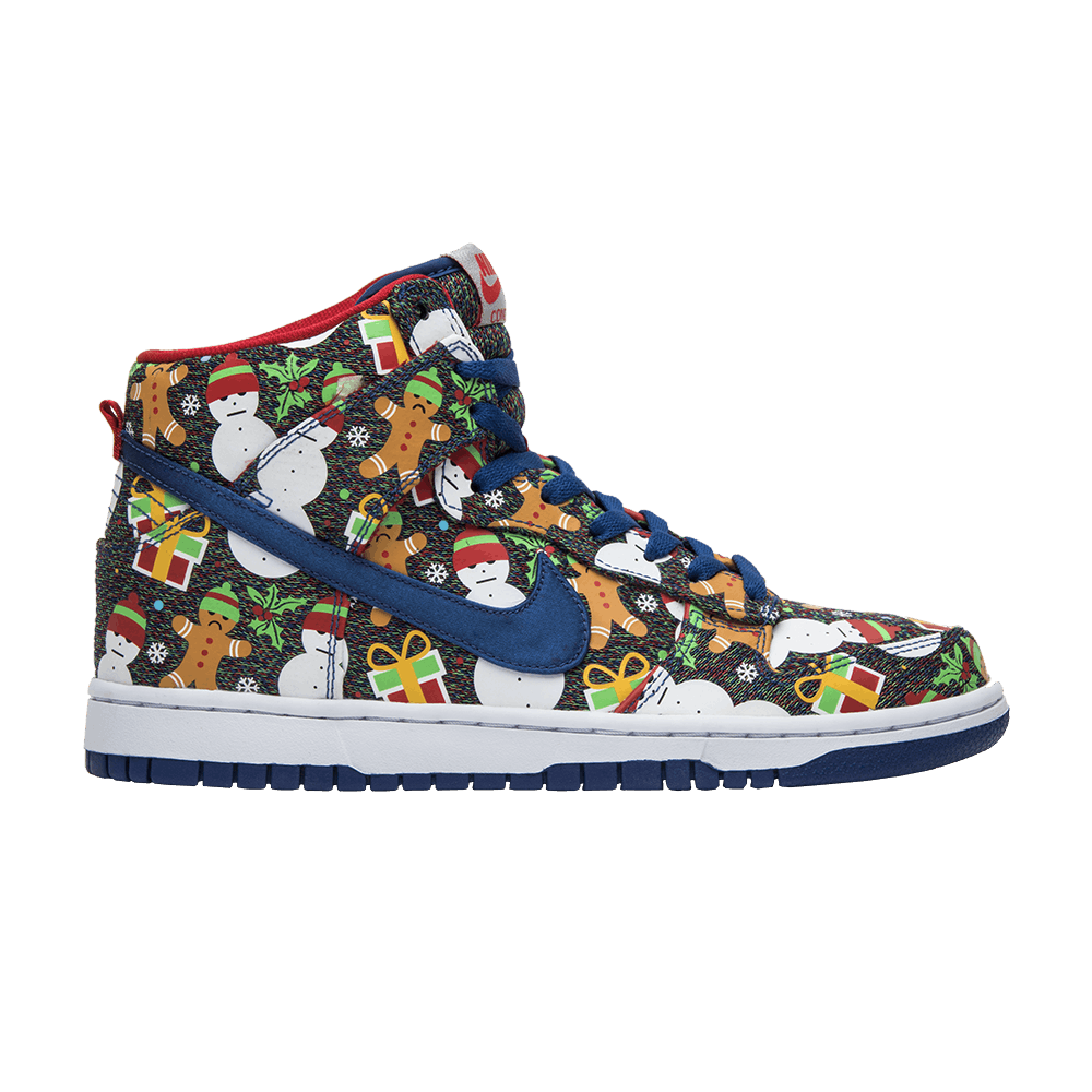 Кроссовки Concepts x Nike SB Dunk Pro High GS 'Ugly Christmas Sweater' 2017