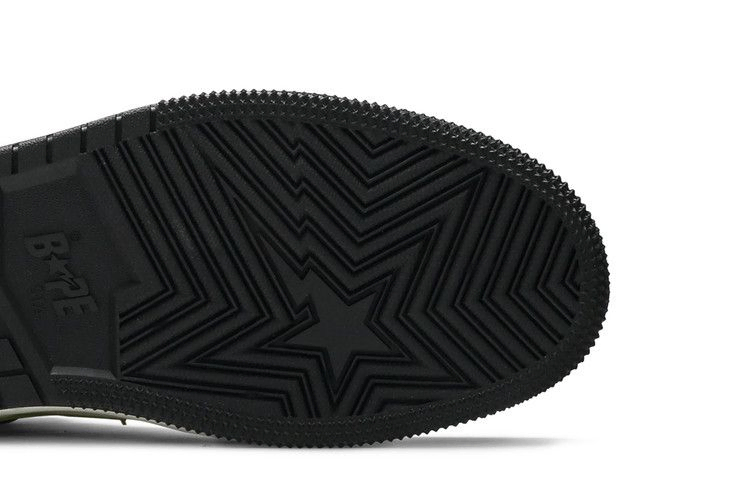 Кроссовки BAPE Block Sta High 'Black Lime'