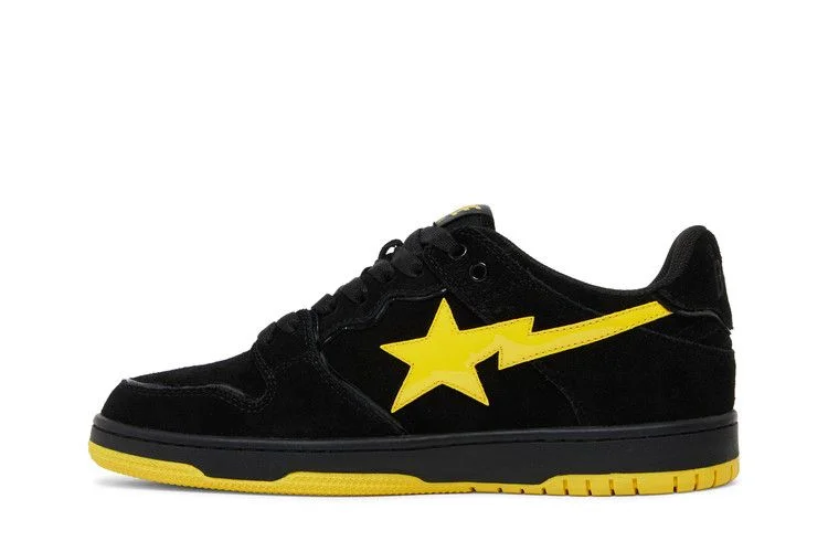 Кроссовки BAPE Sk8 Sta 'Black Electric Yellow'