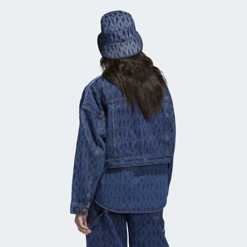 Куртка adidas Ivy Park Monogram Denim Denim Track Jacket (All Gender) Dark Denim