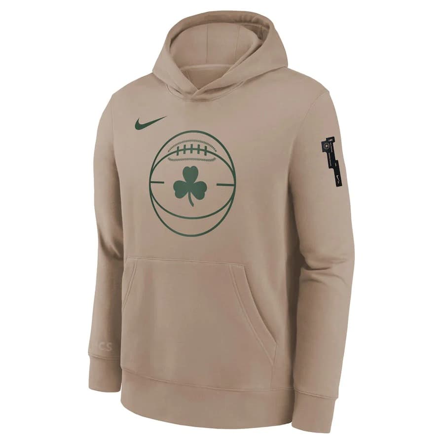 Худи Nike Boston Celtics 2024 City Edition Courtside Youth NBA Dri-Fit Hoodie