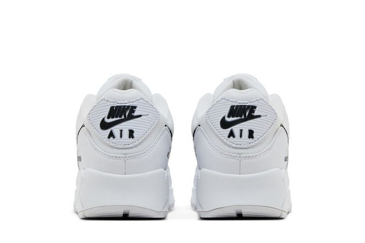 Кроссовки Nike Air Max 90 'White Black Outlined Swoosh'