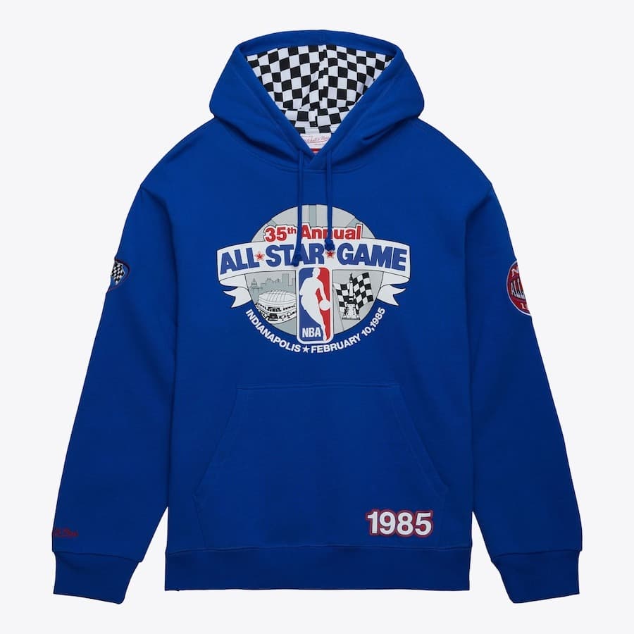 Худи Mitchell & Ness Royal 1985 NBA All-Star Game City Edition Fleece Pullover Hoodie
