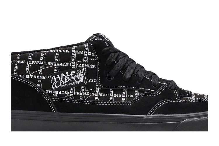 Кроссовки Vans Supreme x Half Cab Pro '92 'Logo Pattern - Black'